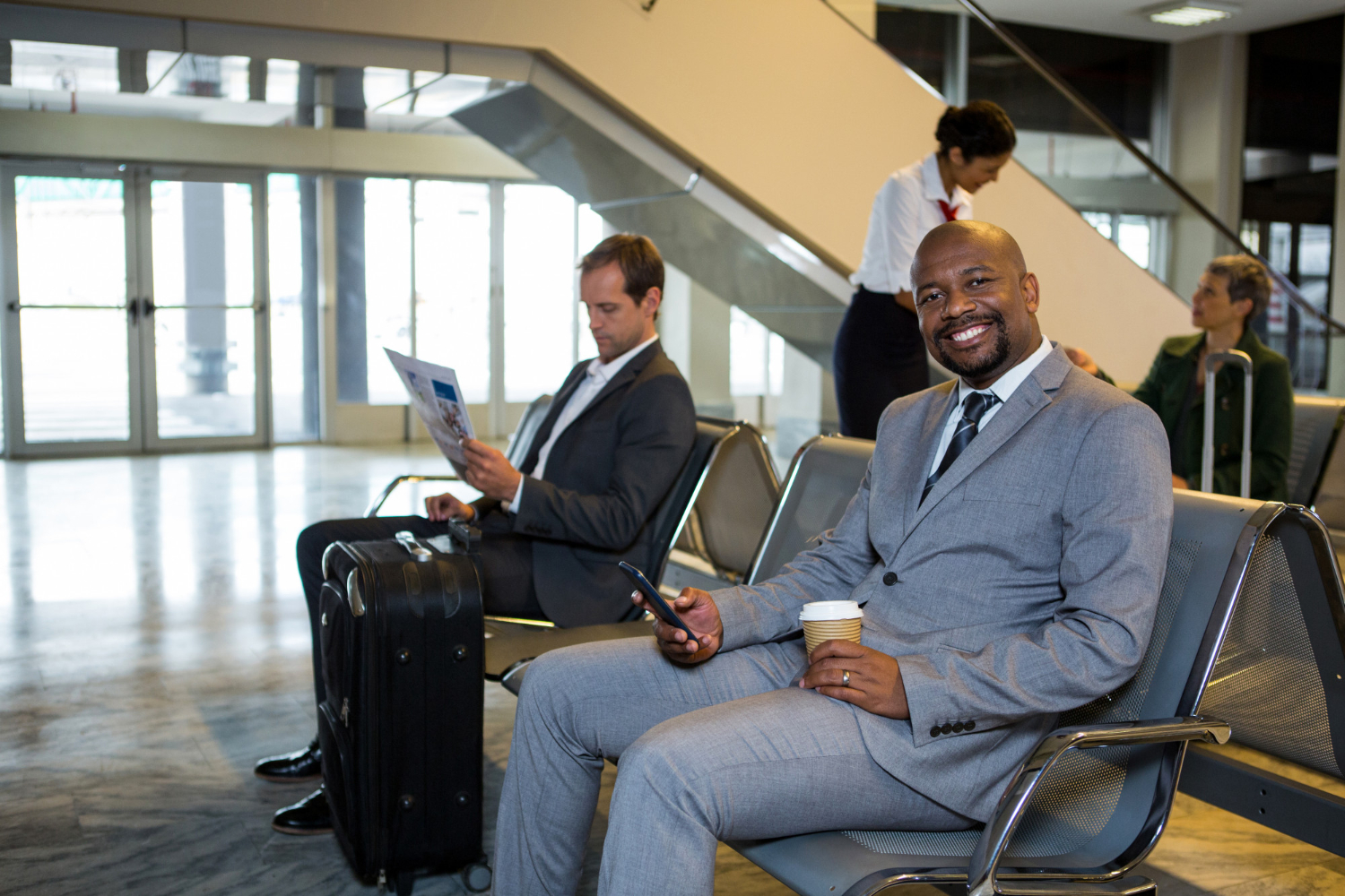 Business professionals in international meeting